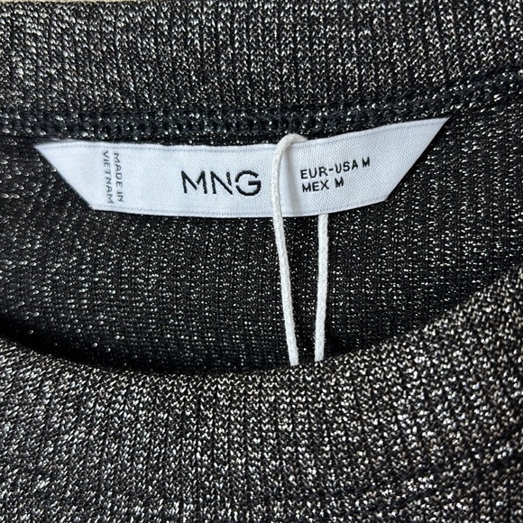 NWT MNG Mango Metallic ribbed top size Medium - Picture 6 of 11